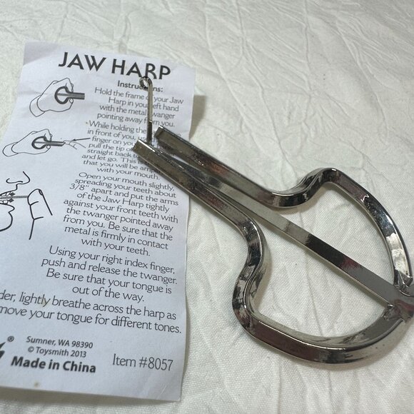 Jaw Harp By Toysmith With Playing Instructions 2013 - Picture 3 of 3